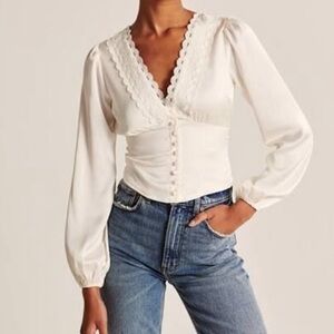 SOLD Abercrombie & Fitch satin top